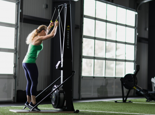 woman at start position 