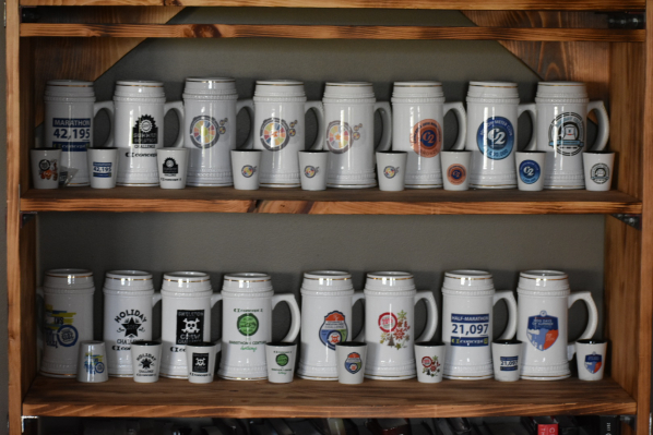 James Hanson's Concept2 Challenge mug collection
